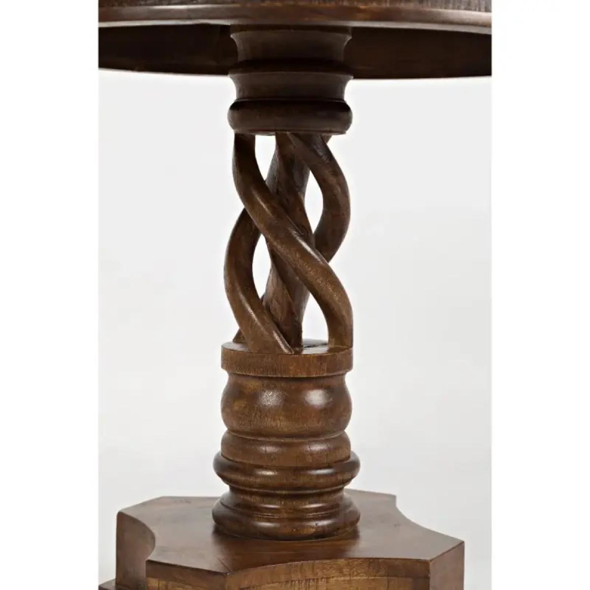 Gwen Handcrafted Pedestal Table - Image 7