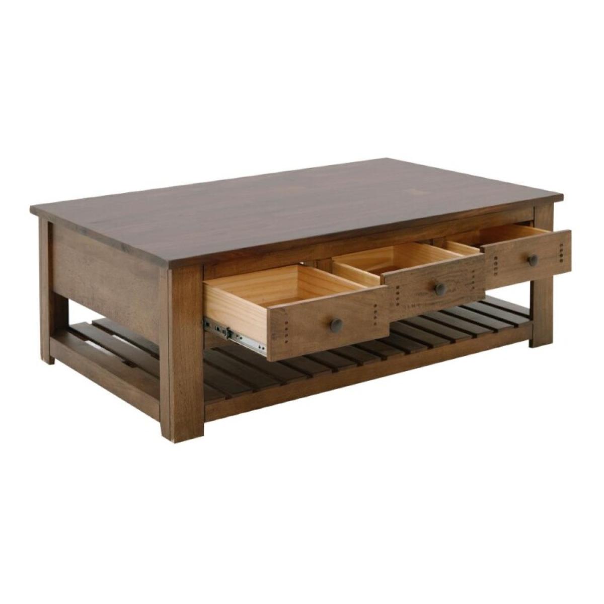 6 Drawer, 1 Shelf, Cocktail Table - Parota III - Image 5