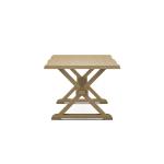 Farmhouse Live Edge Table Top w/ Farmhouse Trestle Base - T-3872TB - Image 14