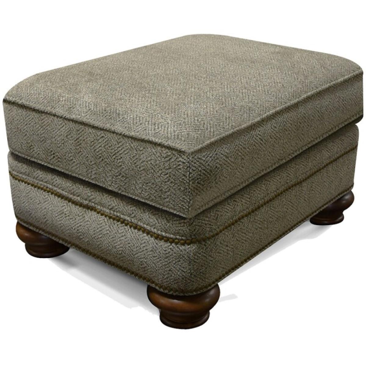 Reed Ottoman With Nails - Image 2