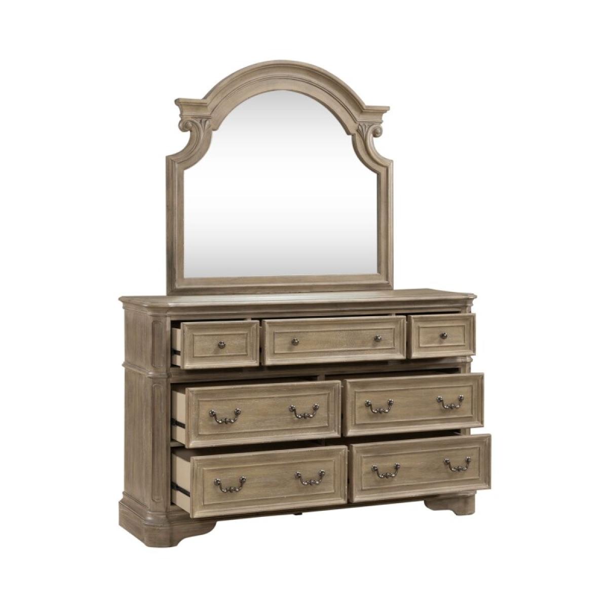 Magnolia Manor Dresser & Mirror - Image 7