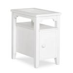 Home Accents - Amelia Glass Top Narrow Side Table