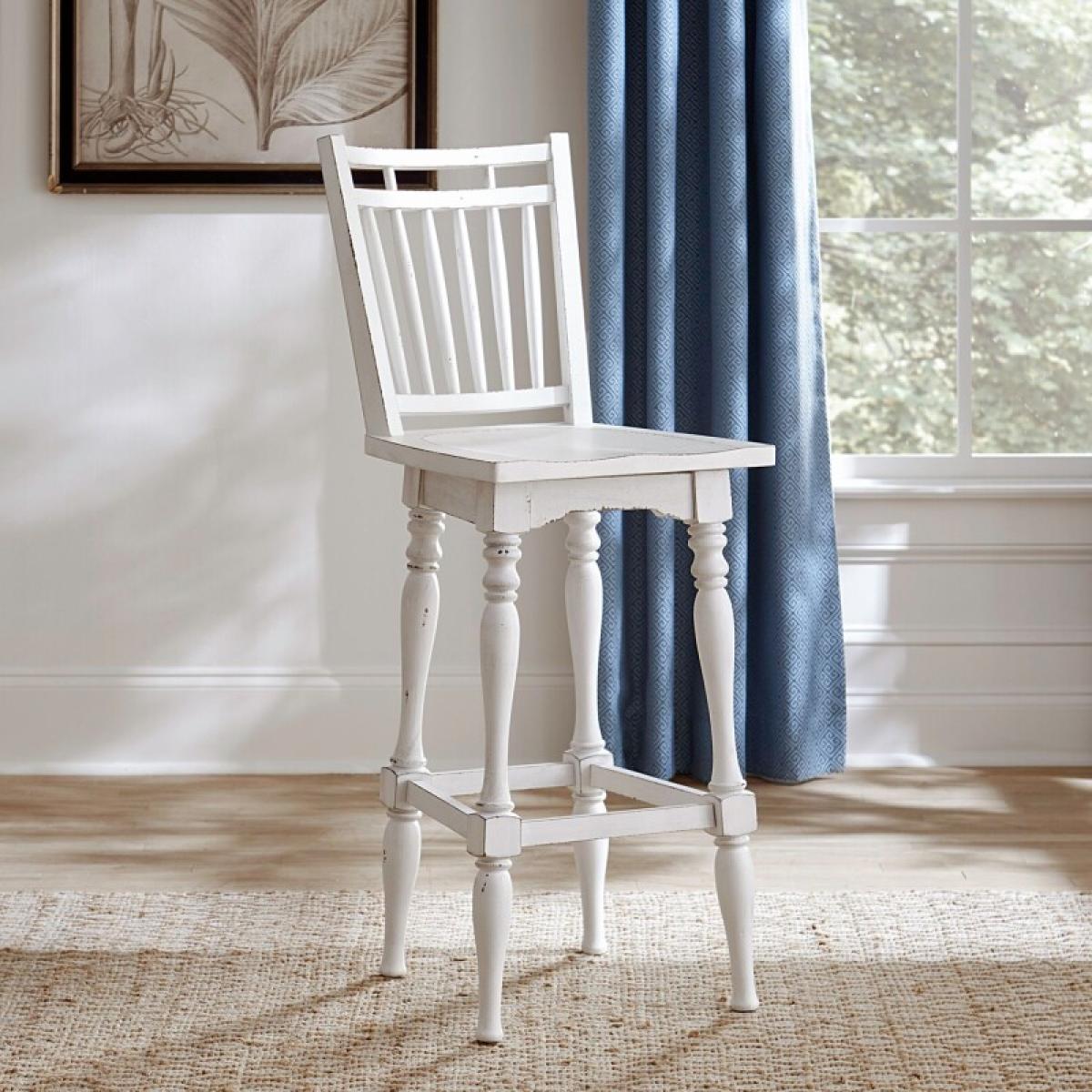 Magnolia Manor Spindle Back Swivel Bar Stool - Image 2