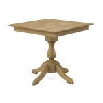 Build Your Own Pedestal Table w/ 36" Square Tabletop w/ Reverse Bevel Edge - Image 36