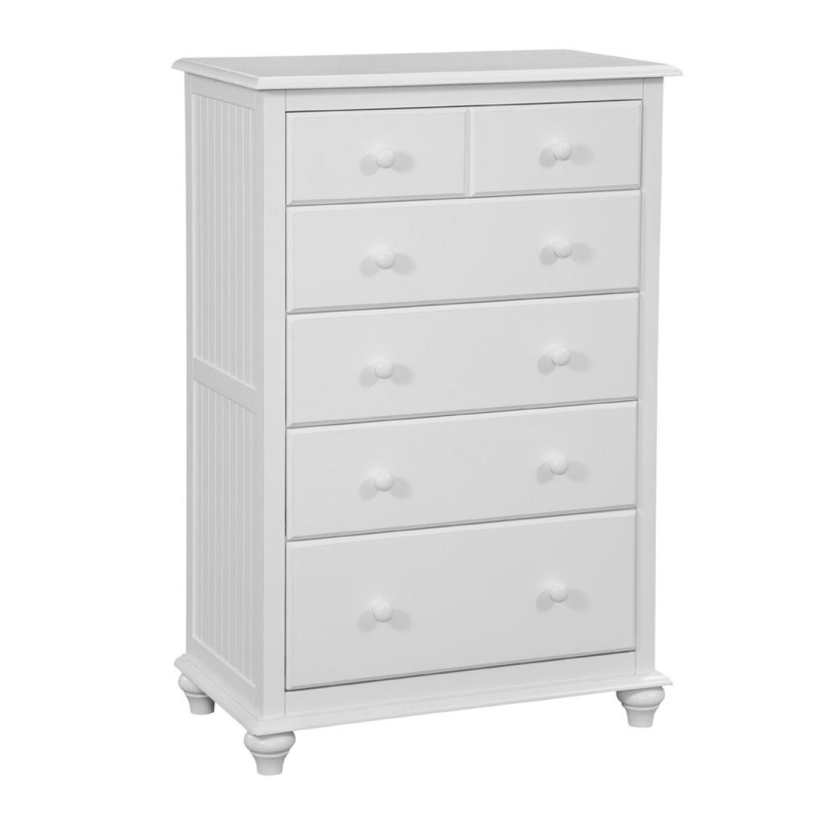 Cottage 5 Drawer Chest in White - Image 2