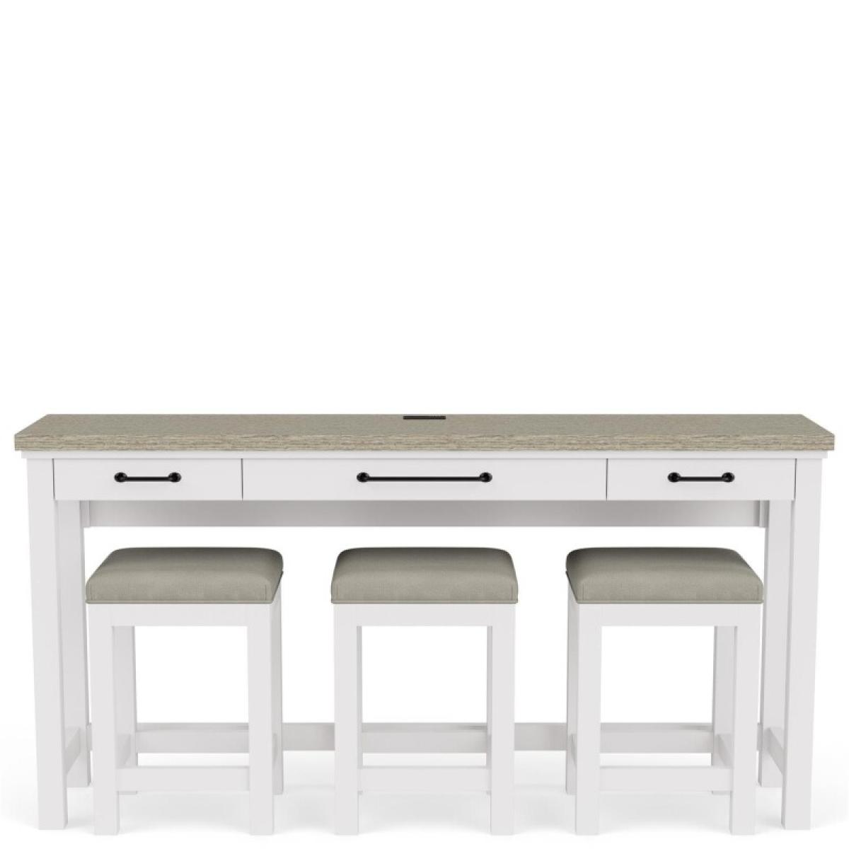 Sofa Table W/3 Stools - Image 3