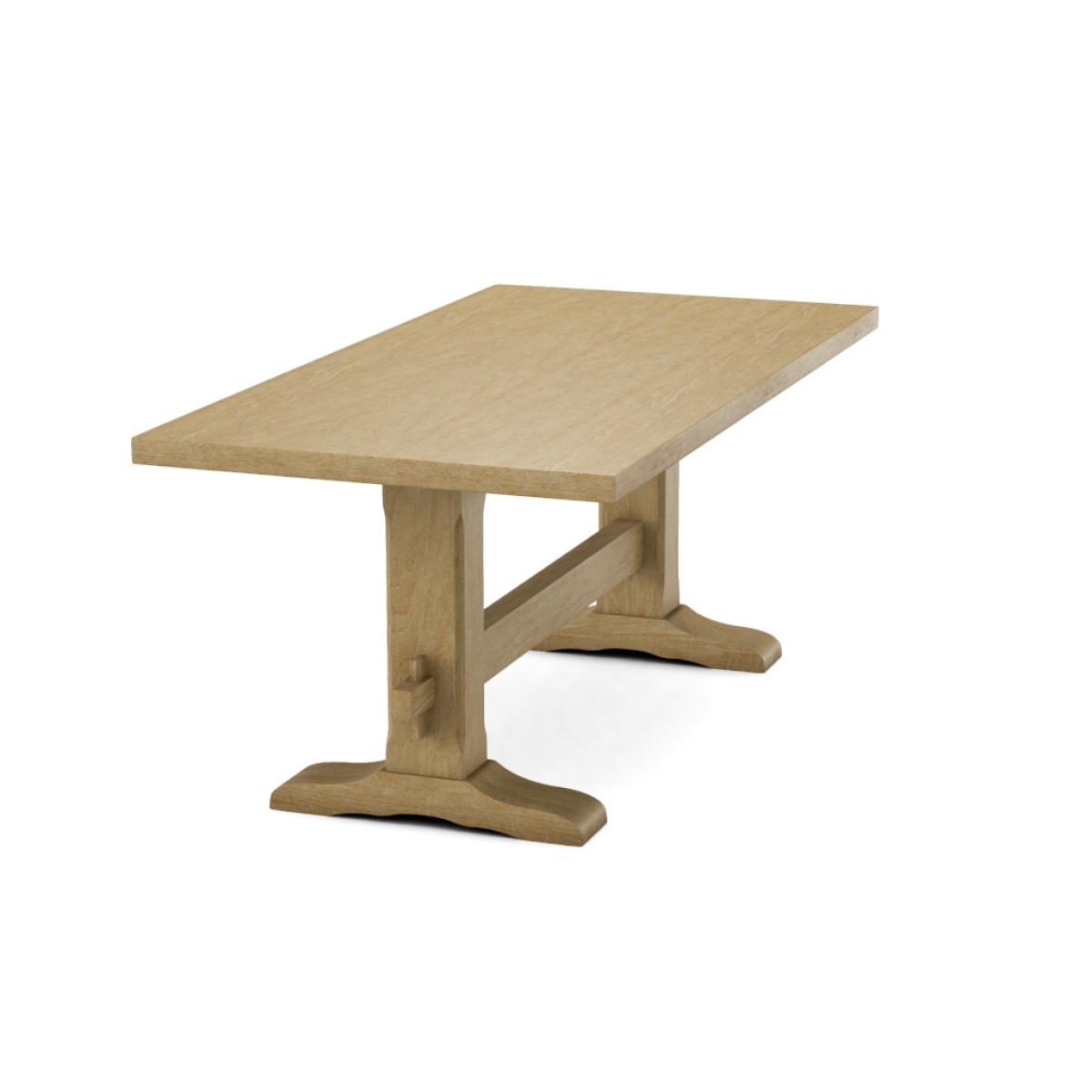 Trestle Solid Table Top w/ Trestle Table Base - T-7236T - Image 16