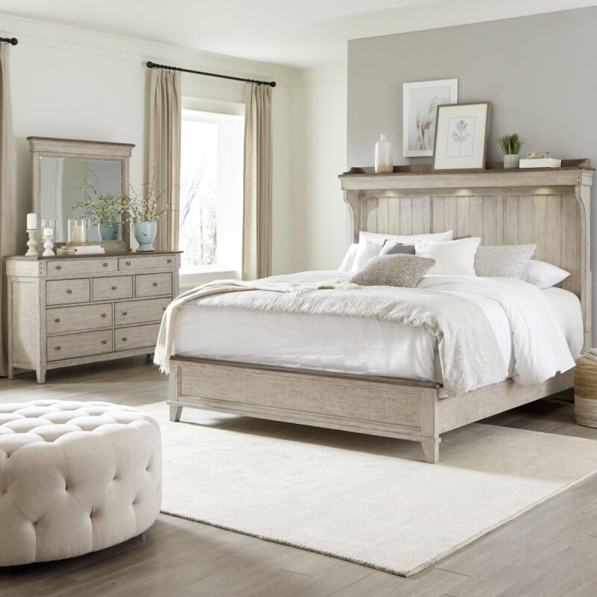 Ivy Hollow Queen Mantle Bed, Dresser & Mirror - Image 2