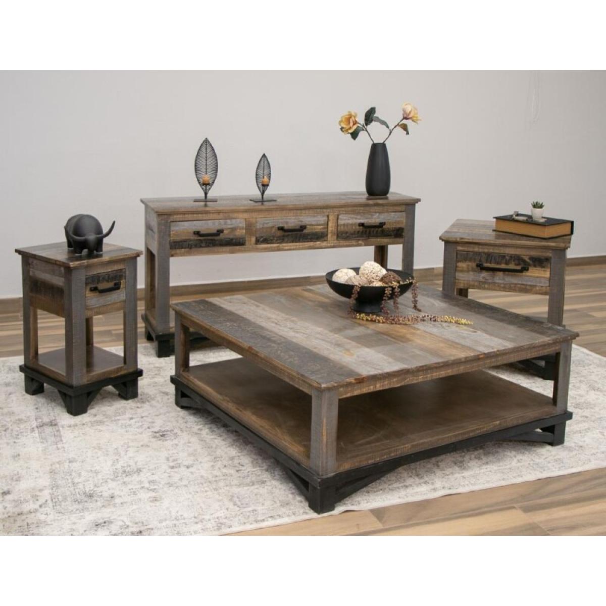 4 Drawer Cocktail Table - Loft Brown - Image 3