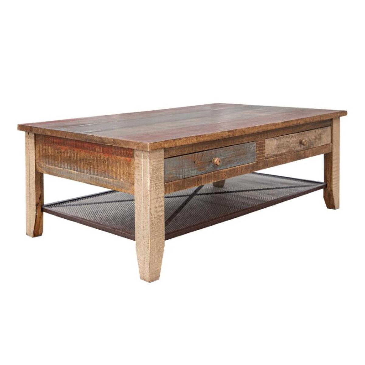 4 Drawer Cocktail Table - Antique - Image 2