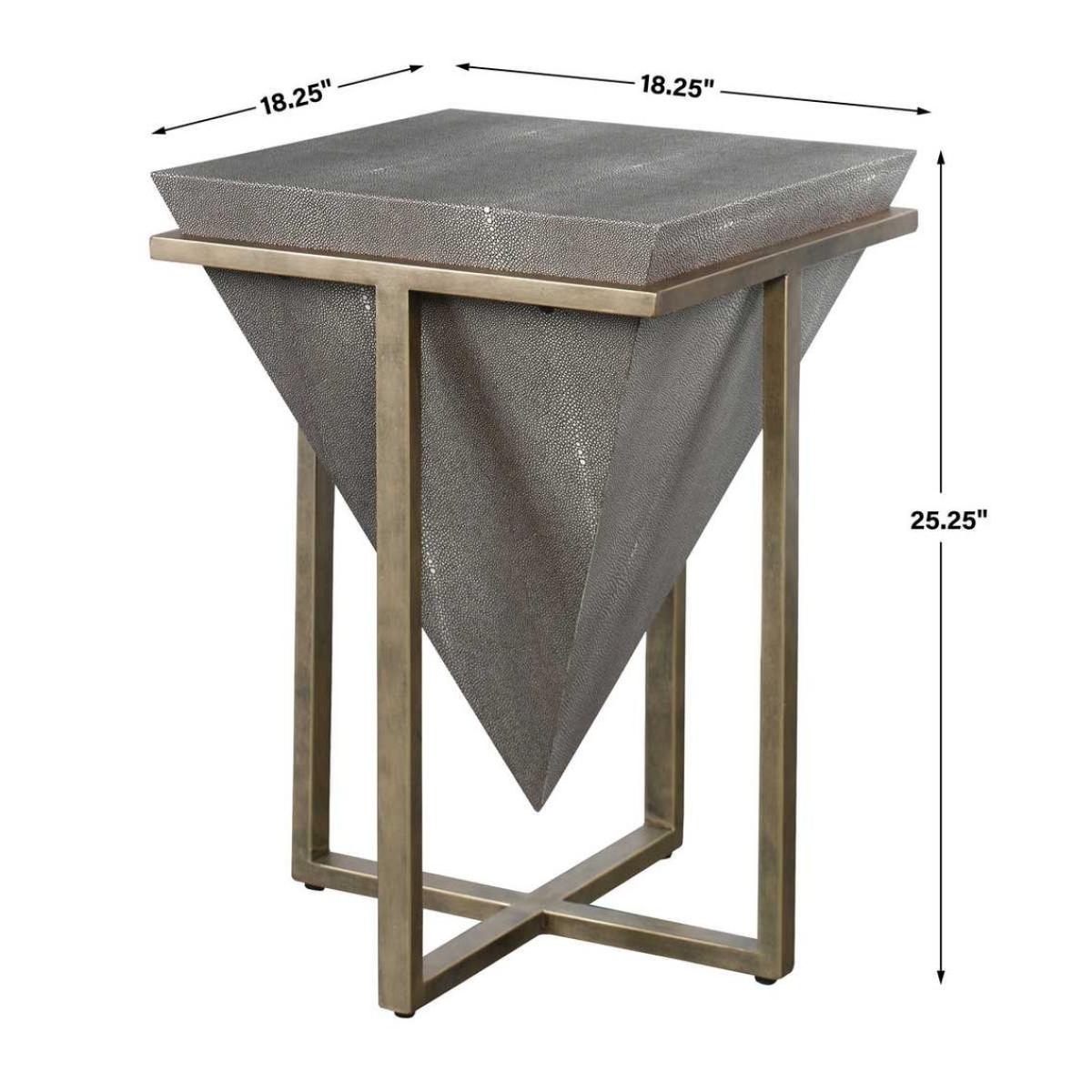 Bertrand Accent Table, Shagreen - Image 8