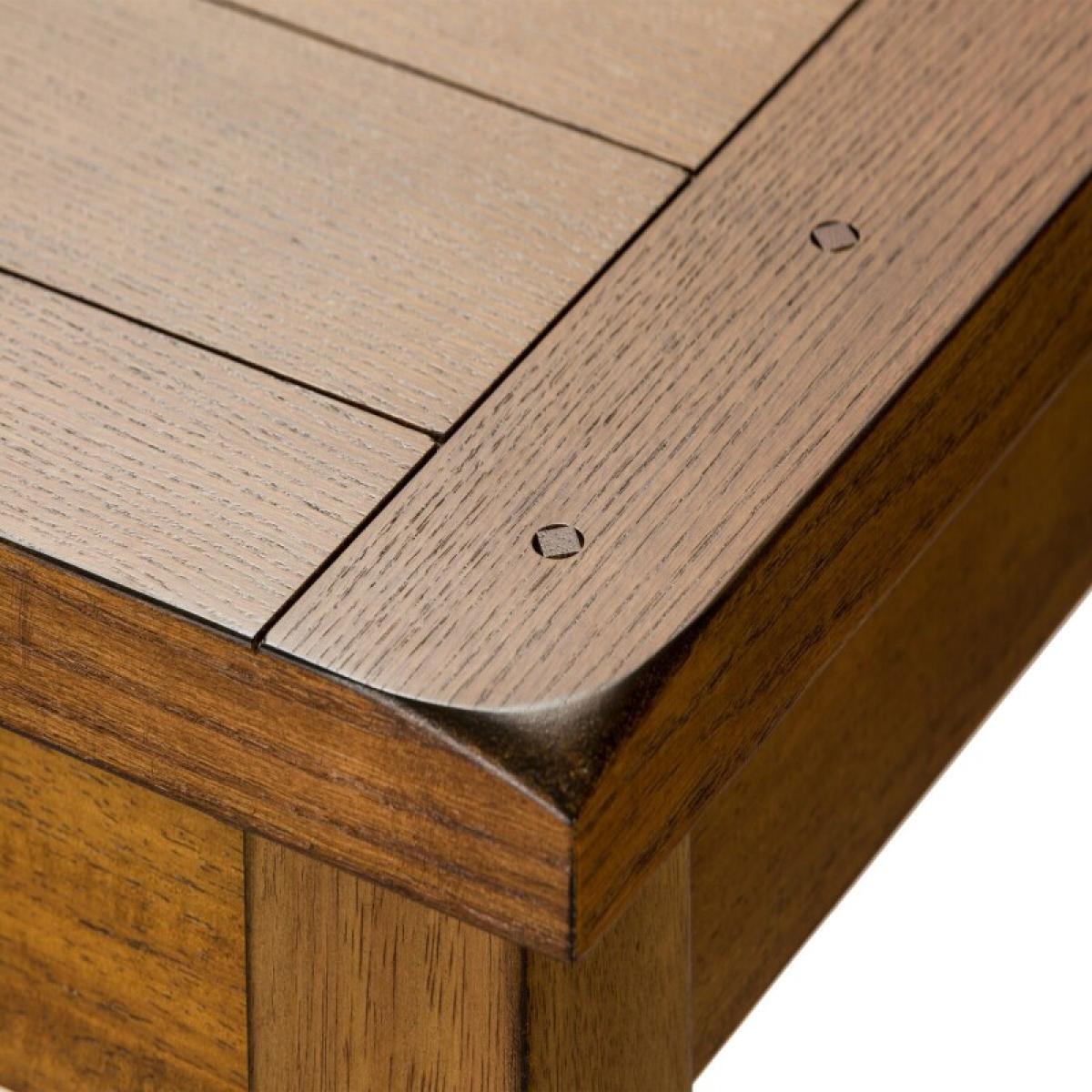 Treasures Rectangular Leg Table - Oak - Image 7