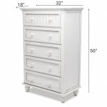 Monaco Blanc 5 Drawer Chest - Image 8