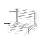 6/6 Eastern King Headboard - Merida - Image 5