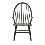 Hearthstone Ridge Windsor Back Arm Chair - Black - Image 4