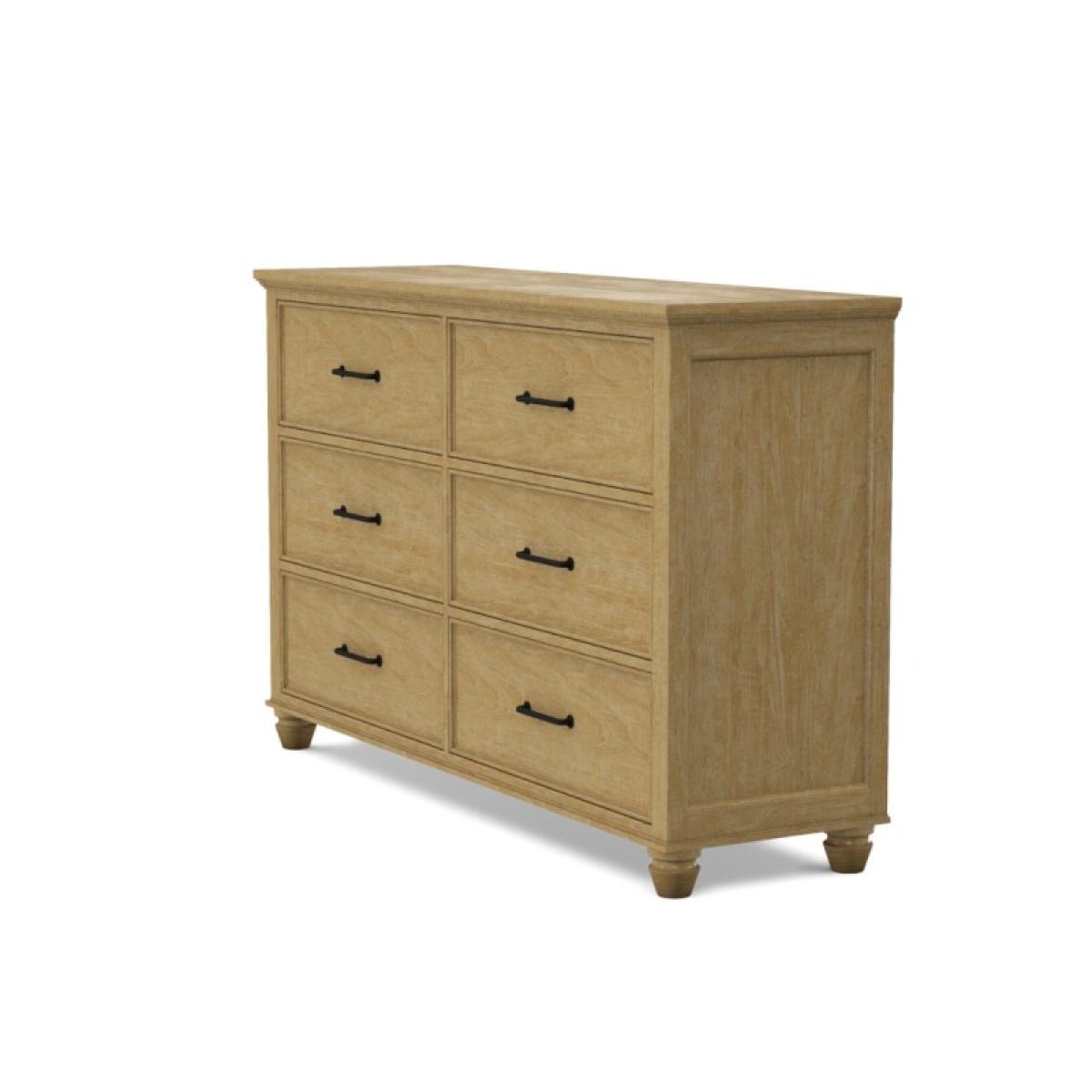 Vista Bedroom 6-Drawer Dresser - Image 11