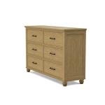 Vista Bedroom 6-Drawer Dresser - Image 11