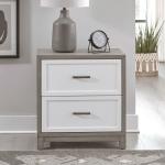 2 Drawer Nightstand w/ Charging Station