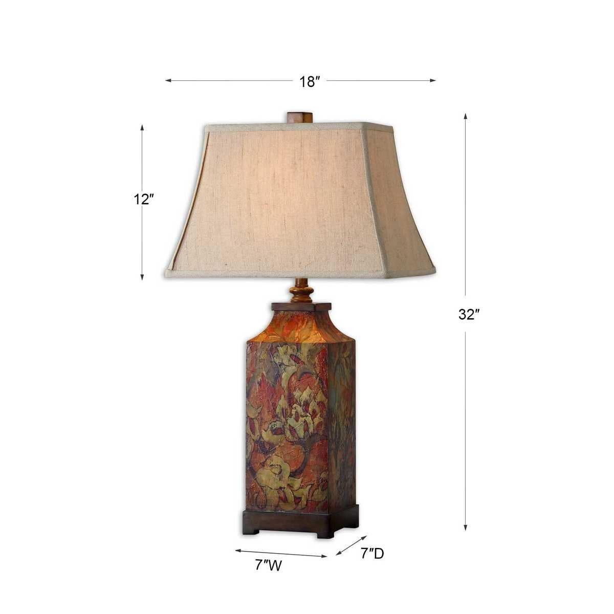 Colorful Flowers Table Lamp - Image 5