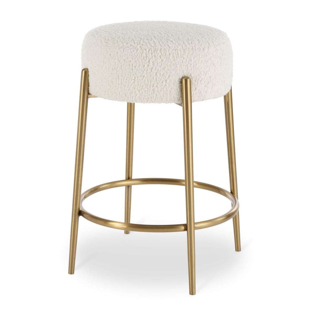 Arles Counter Stool, Brass - Image 2