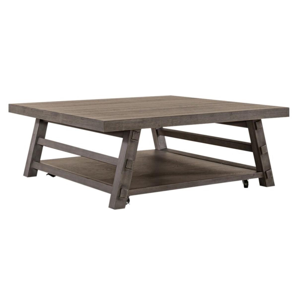 Modern Farmhouse Oversized Square Cocktail Table - Image 3