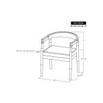 Wooden Chair - Natural Teca - Image 11