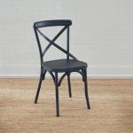 X Back Side Chair- Navy