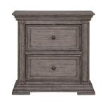 Big Valley 2 Drawer Night Stand w/ Charging Station - Image 4