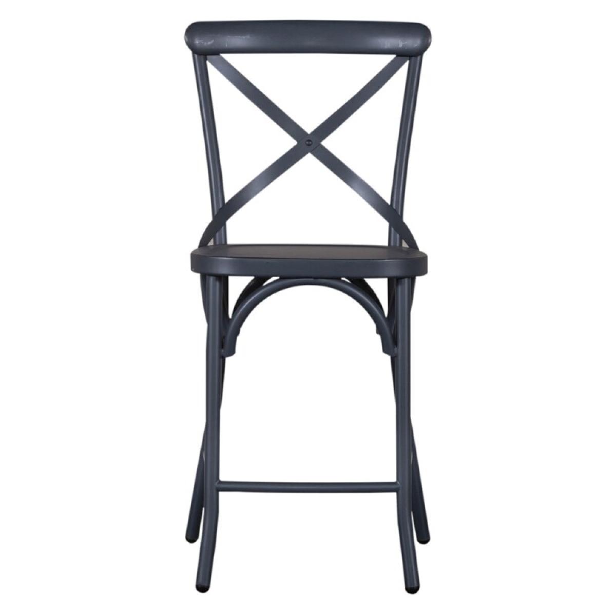 X Back Counter Chair- Navy - Image 4