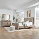King Sleigh Bed, Dresser & Mirror, Chest