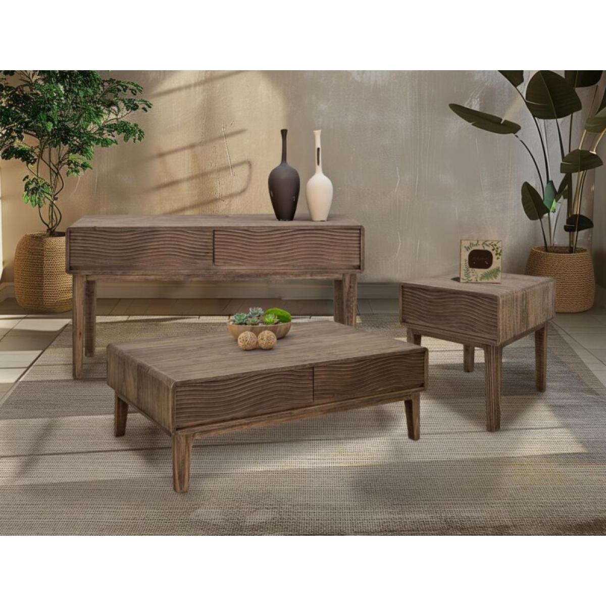 Olivia 2 Drawer, Sofa Table - Image 4