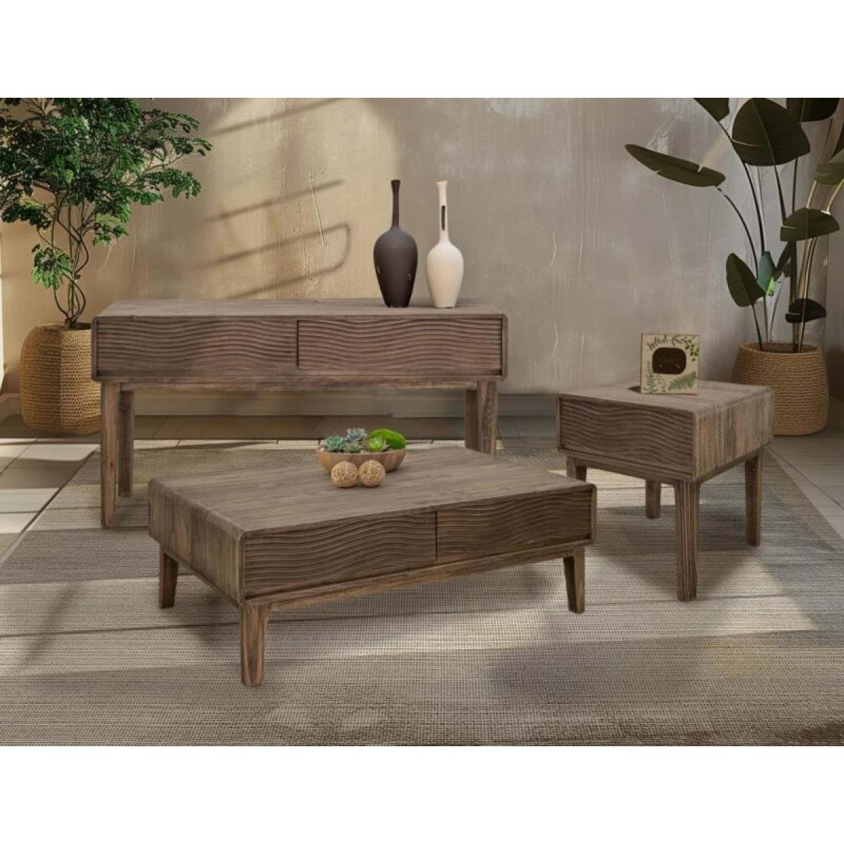 2 Drawer, Sofa Table - Olivia - Image 4