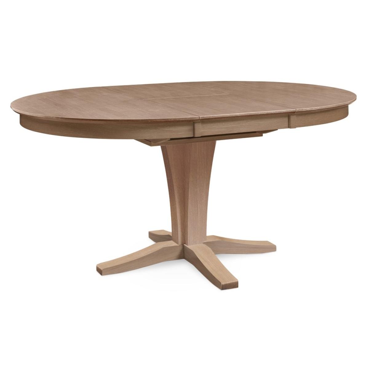 Cosmopolitan Collection - 48" x 66" Ext Top w/30"H Verona Pedestal in Taupe Gray - T09-4866XBT - Image 2