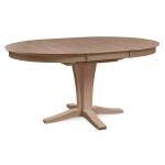 Cosmopolitan Collection - 48" x 66" Ext Top w/30"H Verona Pedestal in Taupe Gray - T09-4866XBT