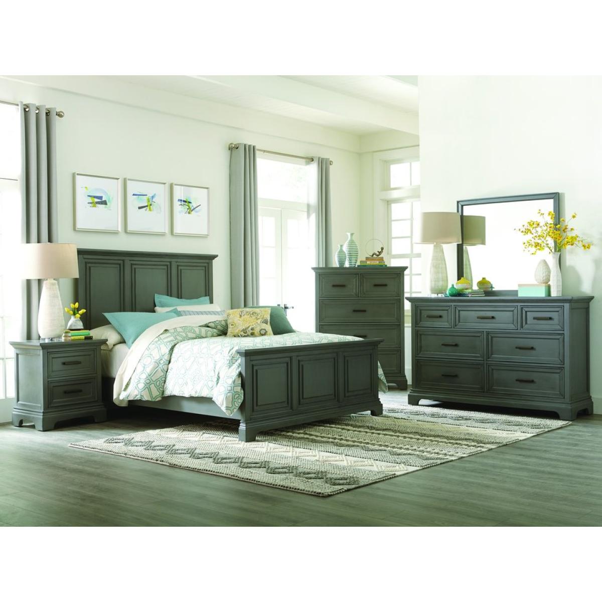 Summit Bedroom - Queen Bed in Heather Gray - BD105-301QH - Image 3