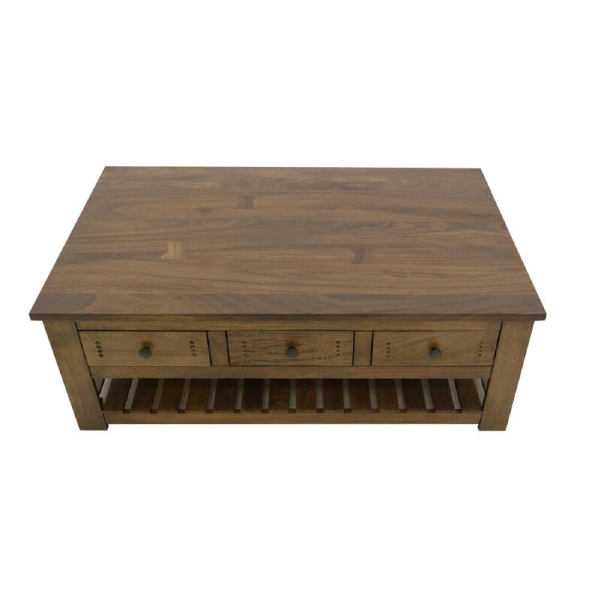 6 Drawer, 1 Shelf, Cocktail Table - Parota III - Image 4