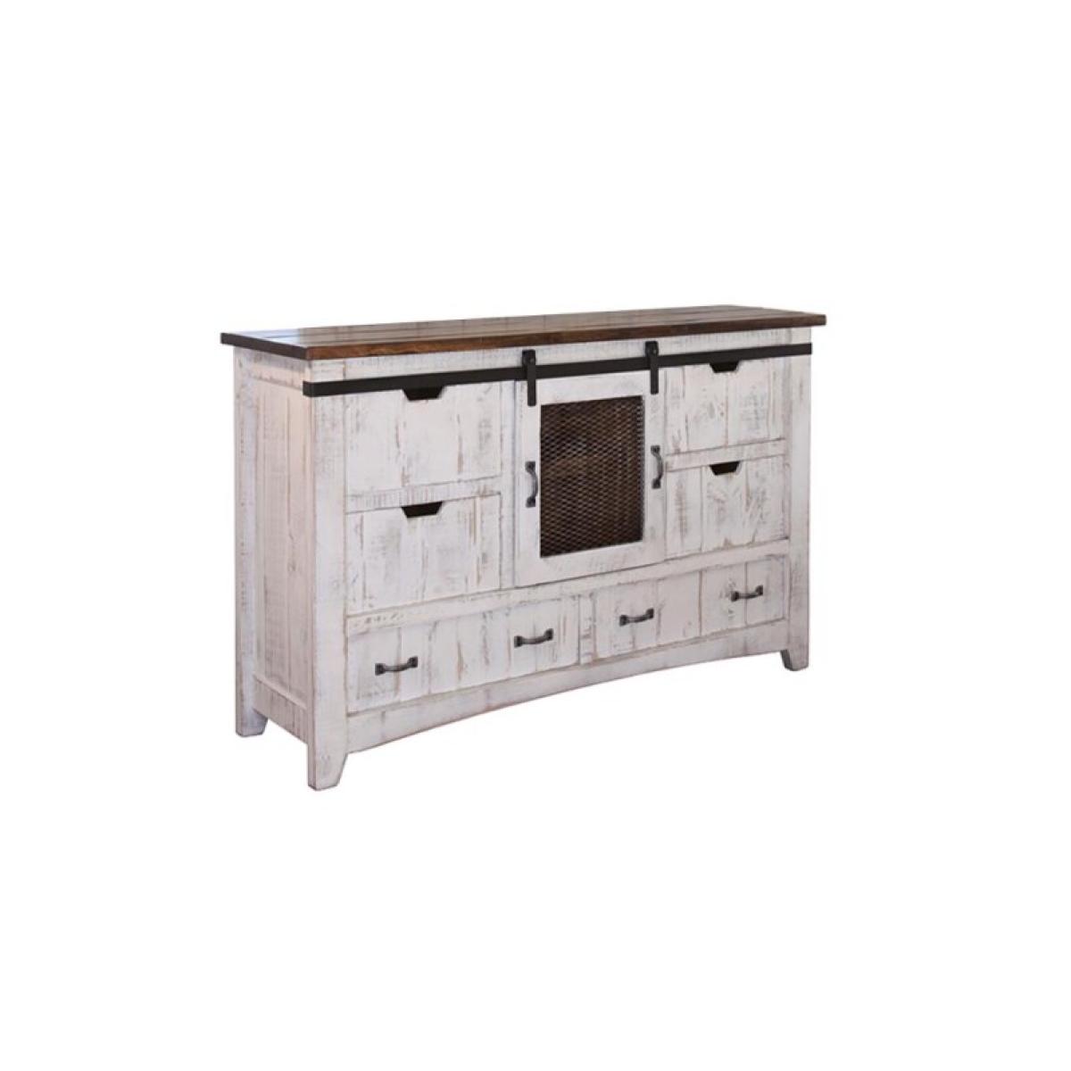 6 Drawer 1 Mesh Door Dresser - Pueblo - Image 2