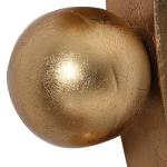 Cyra Round Mirror, Gold - Image 3