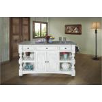 3 Drawer, 2 Doors Wood Island - Stone - Image 3