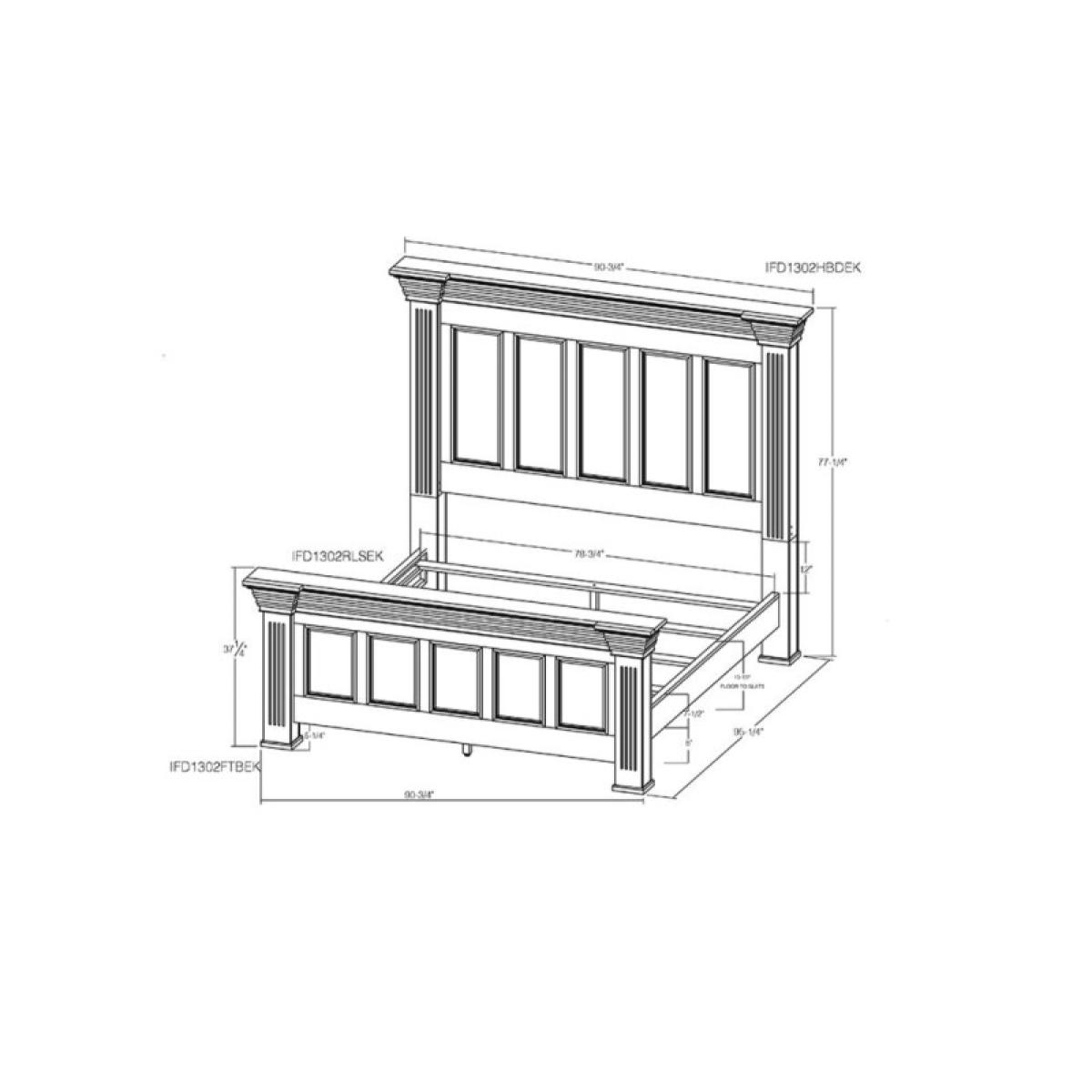 6/6 Eastern King Footboard - Desire - Image 8