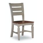 Vista Collection Ladder Back Chair in Hickory & Stone