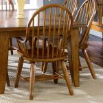 Treasures Bow Back Arm Chair - Oak