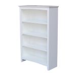 Tykes Collection - 48'' Shaker Bookcase in Pure White