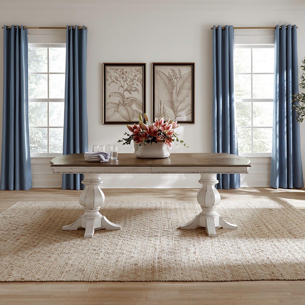 Double Pedestal Table Set - Image 3