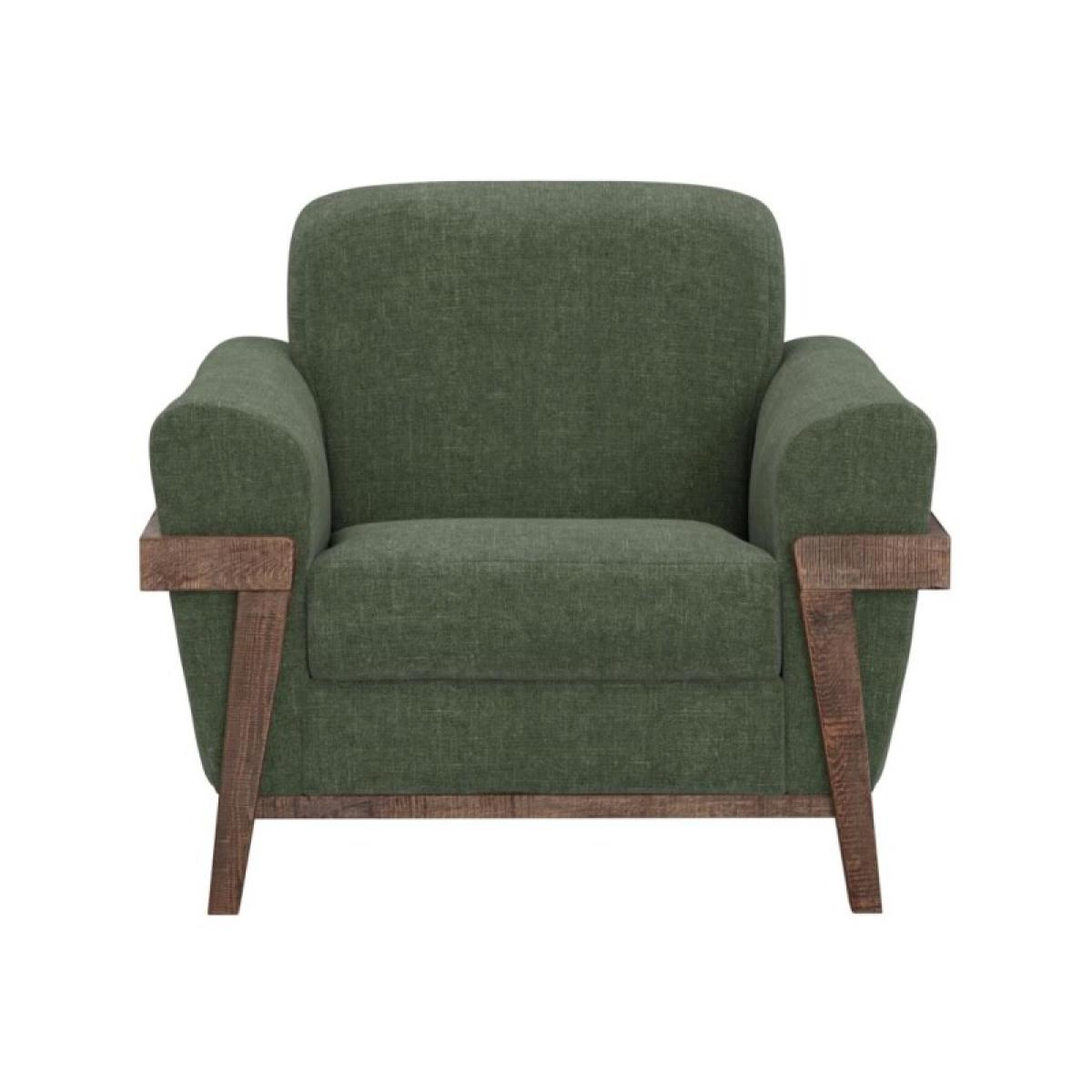 Wooden Frame & Base, Armchair - Loft Brown - Image 3