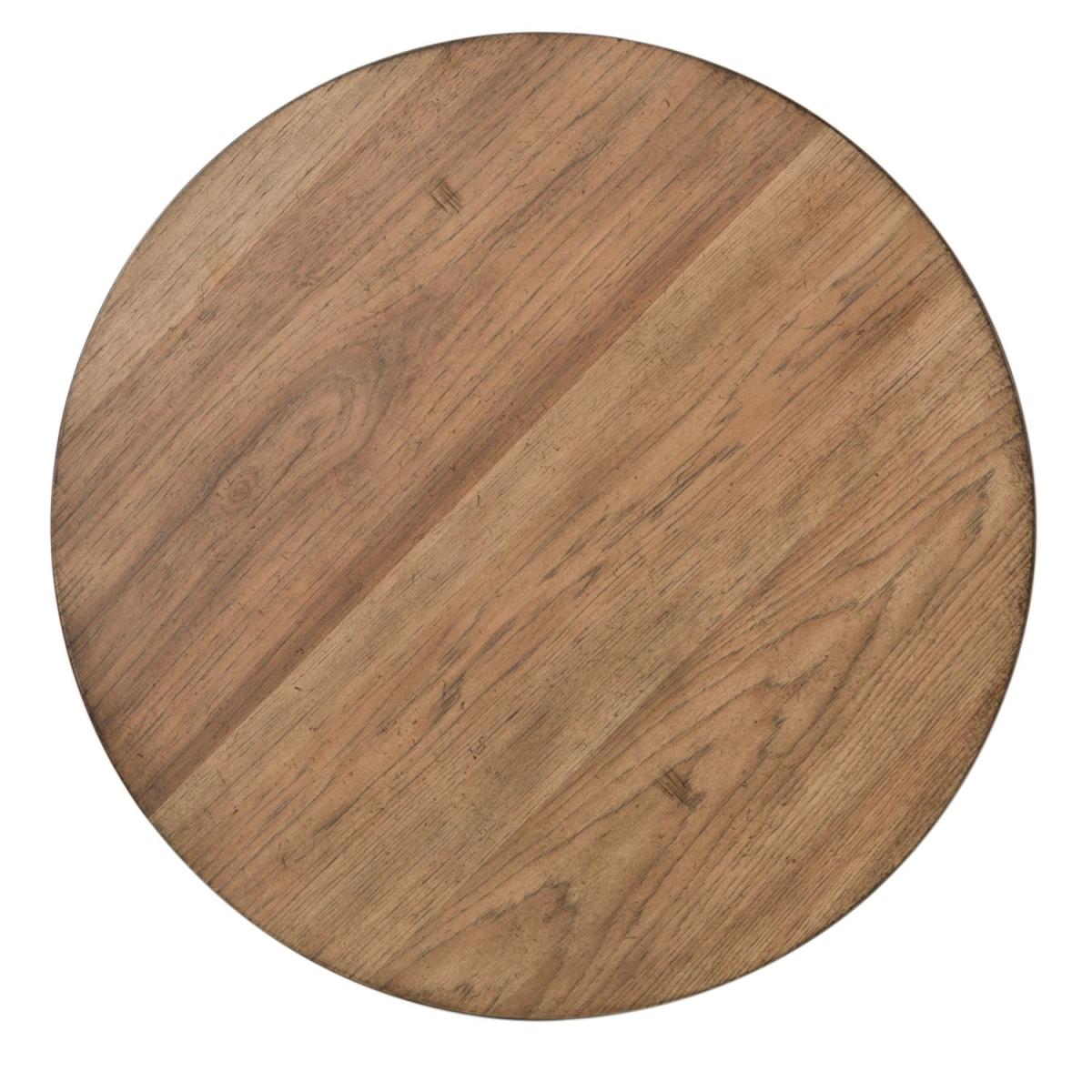 Farmhouse Reimagined Round Chair Side Table - Image 4