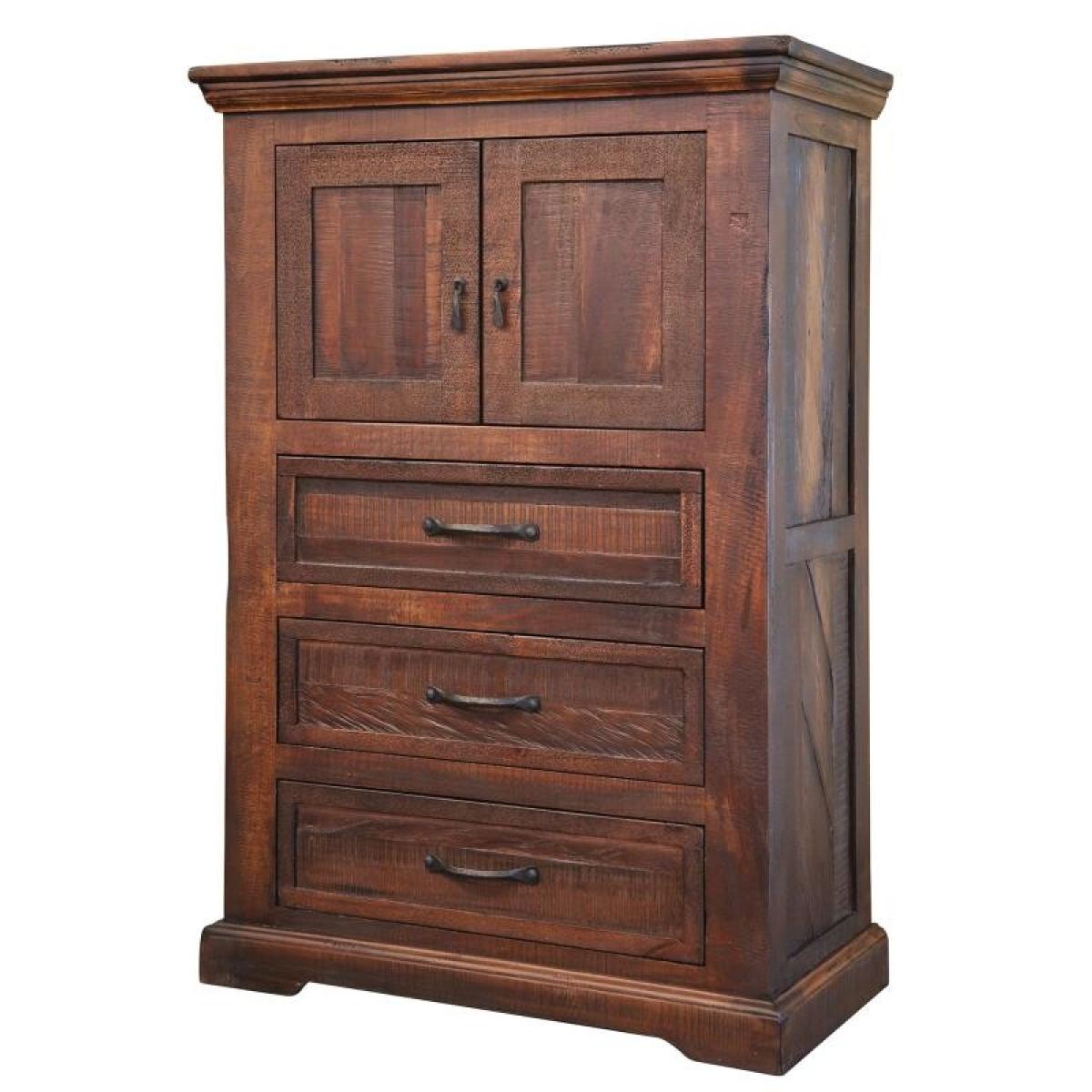 3 Drawer 2 Door Chest - Madeira - Image 2