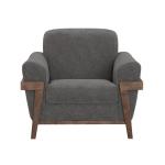 Wooden Frame & Base, Armchair - Loft Brown - Image 3