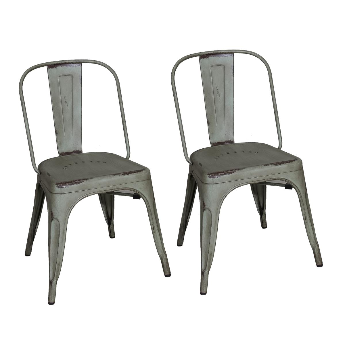 Bow Back Side Chair - Green-Set of 4 - Image 2