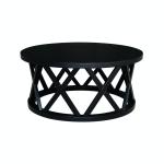 Destinations Collection - Ceylon Round Coffee Table in Black